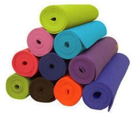 Cotton Yoga Mat, Pattern : Plain