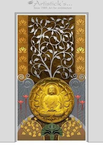 White Metal Wall Mural, For Home Decor, Features : Smooth Flawless Polished, Finish Weather Resistance