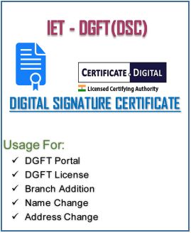 Class-3 DGFT Digital Signature Certificate