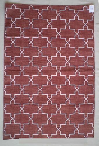 Rectangle Flat Weave Cotton Rug, Size : 2x3, 3x5, 4x6, 5x8, 6x9, 8x10, 9x12, 10x14 Feet
