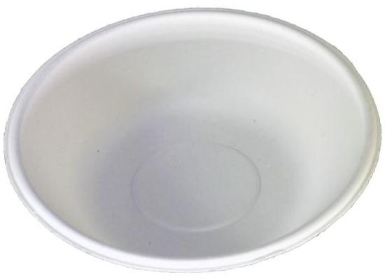 Round Square Bleached Sugarcane Bagasse Disposable Bowls, for Home, Hotel, Restaurant, Pattern : Plain