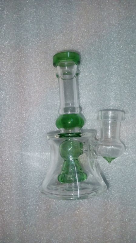 Polished 4 Inch Glass Bong, Color : Green