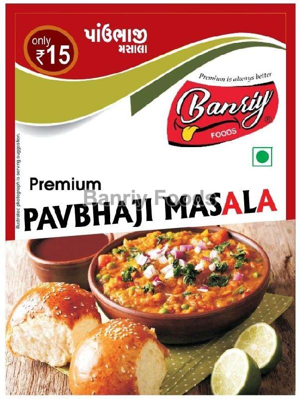 BANRIY FOODS PREMIUM PAVBHAJI MASALA, for Spices, Packaging Size : 50gm, 100gm, 200gm, 250gm, 500gm