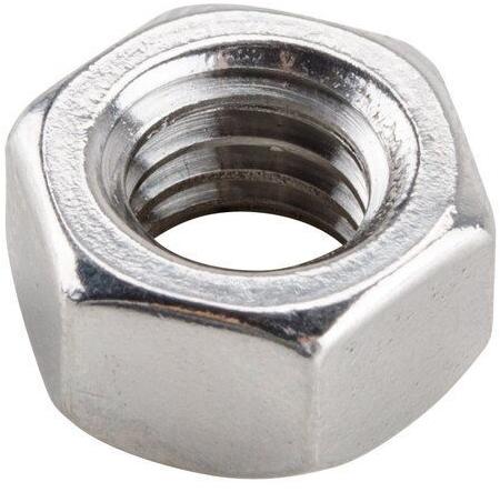 Stainless Steel hex nut, Color : Silver