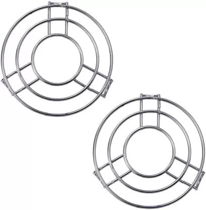 Coated Stainless Steel Kitchen Trivet, Shape : Round