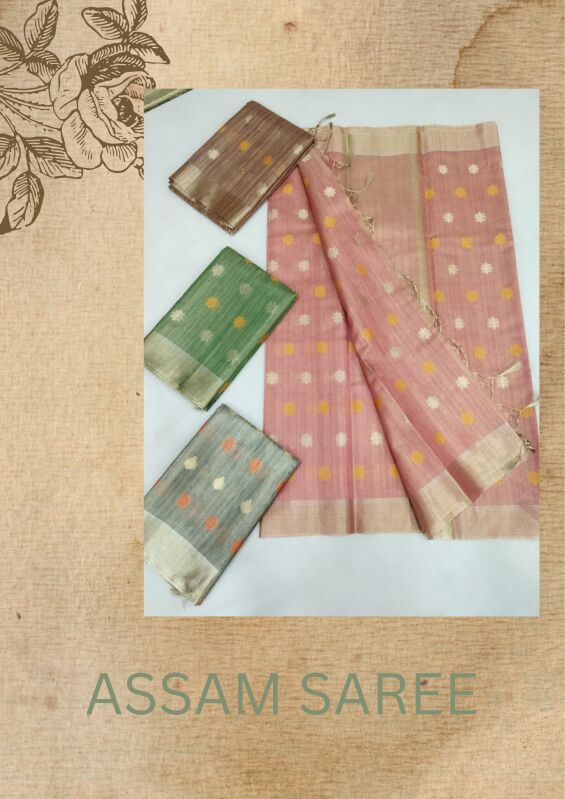 Printed Assam Silk Saree, Occasion : Party Wear