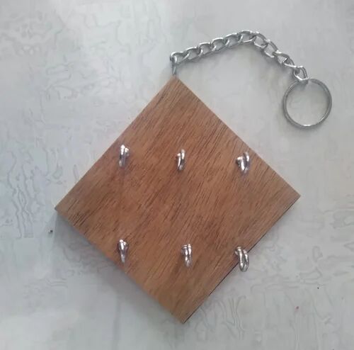 Polished Wooden Key Hanger, Color : Brown