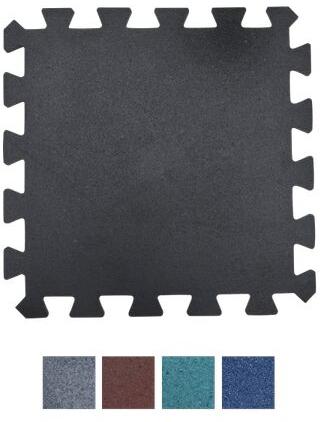De'Dzines Plain Rubber Interlocking Tiles, Color : Multi color