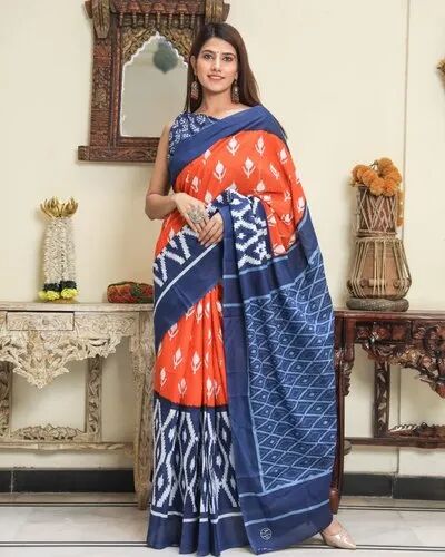 Hand Block Cotton Sarees