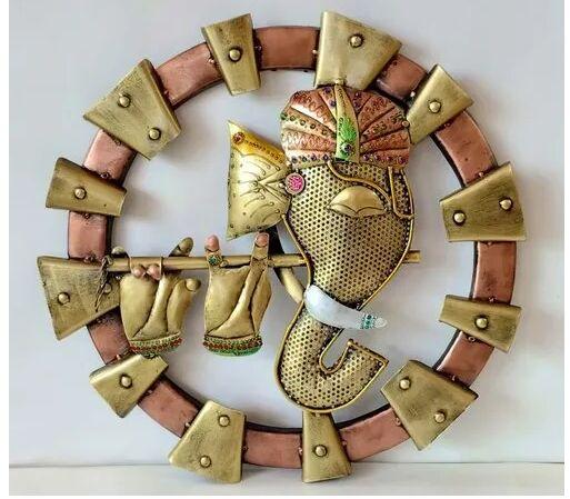 Golden Metal Wall Art, Size : 18*18 inches