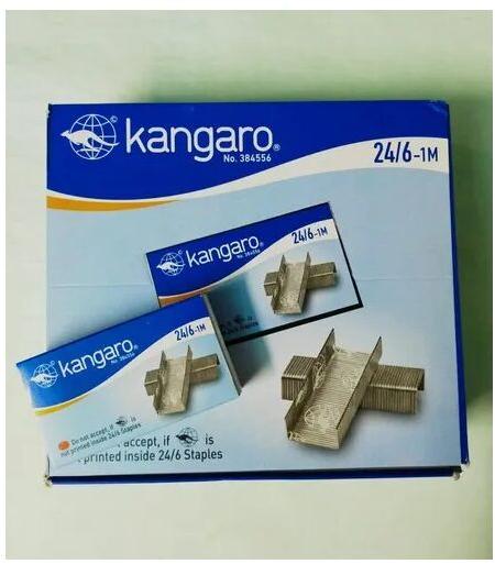 Kangaro Stainless Steel Stapler Pin, Color : Silver