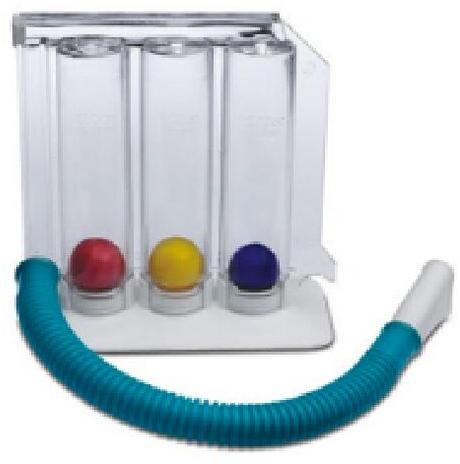 Three Ball Lung Exerciser, Features : Light weights easy to carry, Patient sticker, For single patient use .
