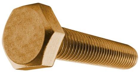 Hex Polished Brass Bolts, for Fittings, Grade : ANSI, ASME, ASTM