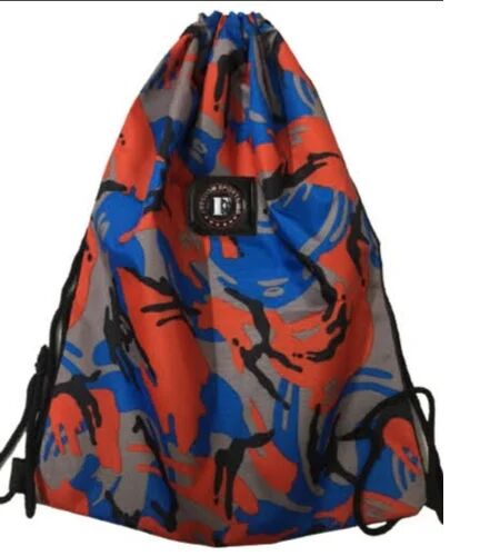 Polyester Printed Drawstring Bag, Color : Multicolour