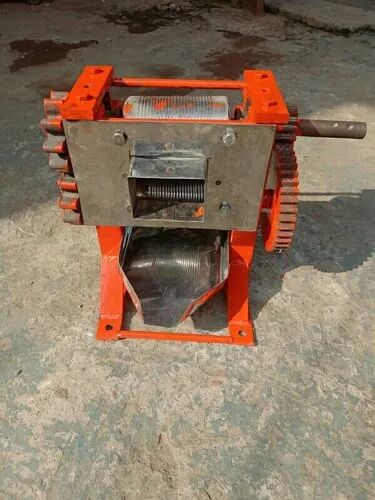 Mild Steel Hand Operated Sugarcane Crusher, Color : Green