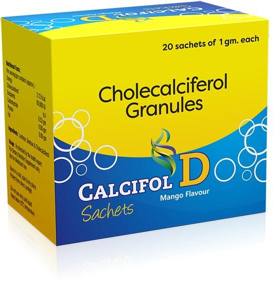 Calcifol-d granules, Sealing Type : box