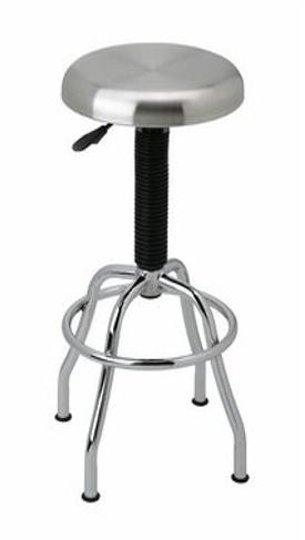 Polished Metal Laboratory Stool, Size : Standard