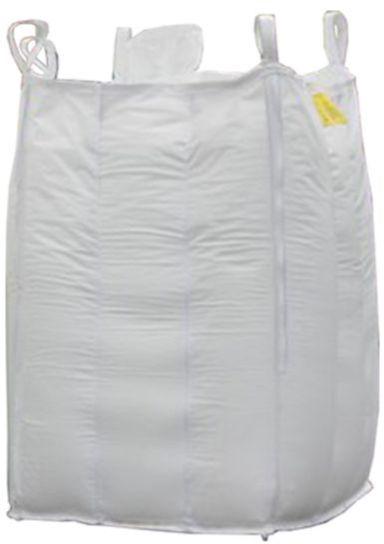 White Polypropylene Four Loop Jumbo Bag, for Packaging, Pattern : Plain