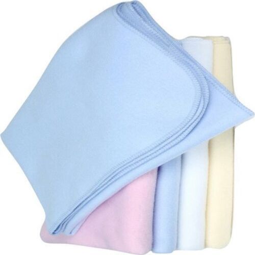 Rectangular Baby Plain Fleece Blankets, Age Group : 12 month