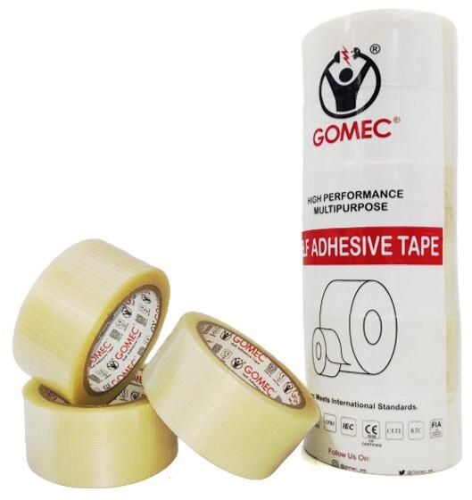 Gomec Cross Weave Fiber-Glass Tape, Feature : Heat Resistant, High Voltage Resist, Long Life, Waterproof