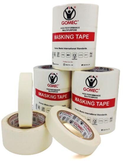 Crepe Paper Gomec Masking Tape, Packaging Type : Corrugated Box