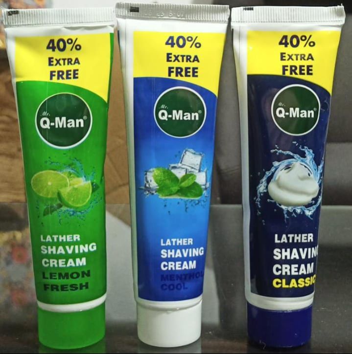 Q Man Leather Shaving Cream, Feature : Keep Skin Soft