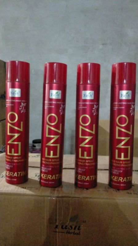 ENZO Red Hair Spray, for Parlour, Personal, Gender : Men