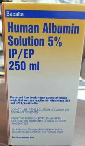 Human Albumin Solution, Packaging Size : 250ml