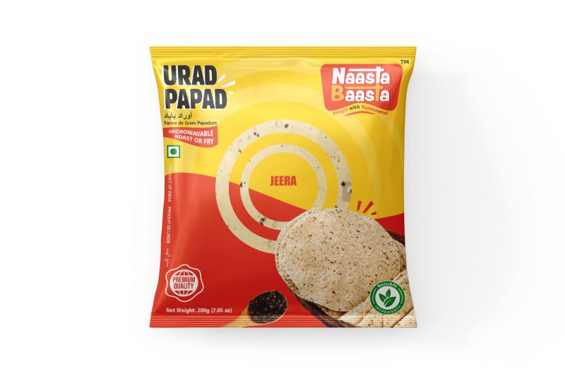 Naaasta Baasta Jeera Papad, Certification : FDA Certified