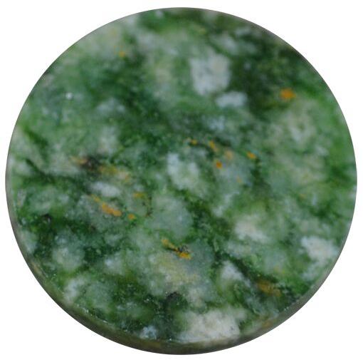 18mm Flat Round Moss Agate