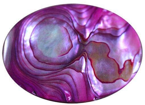 30*40mm Oval Dyed Pink Abalone