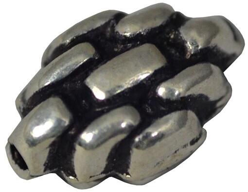 Sterling Silver Striped Bead