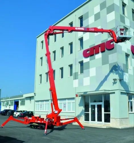 CMC Articulated Boom Lift, for Construction, Color : Red