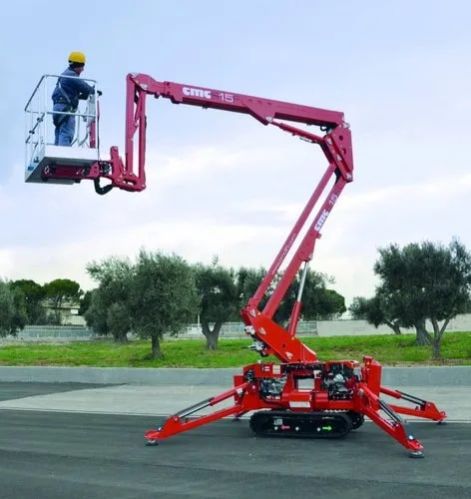 Hydraulic CMCS15F Boom Lift, for Construction, Color : Red