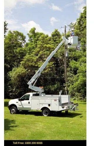 Insulated Truck Mounted Boom Lift, Color : White