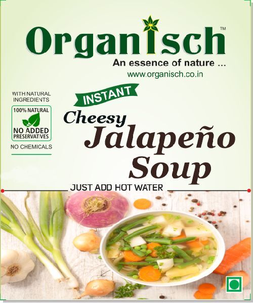 Organisch Cheesy Jalapeno Soup, Packaging Size : 50gm, 100gm, 200gm