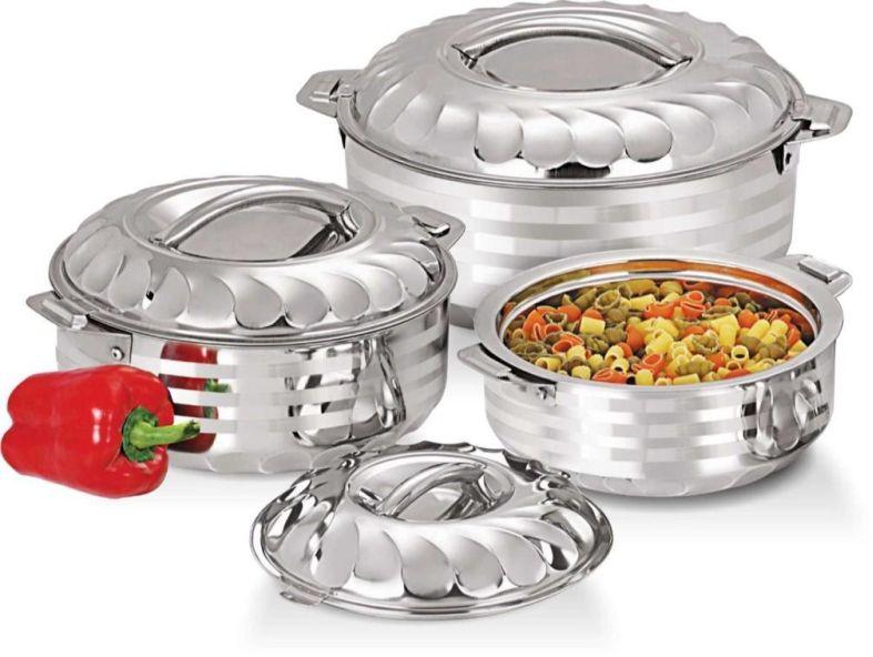 Round Stainless Steel Casserole, for Home