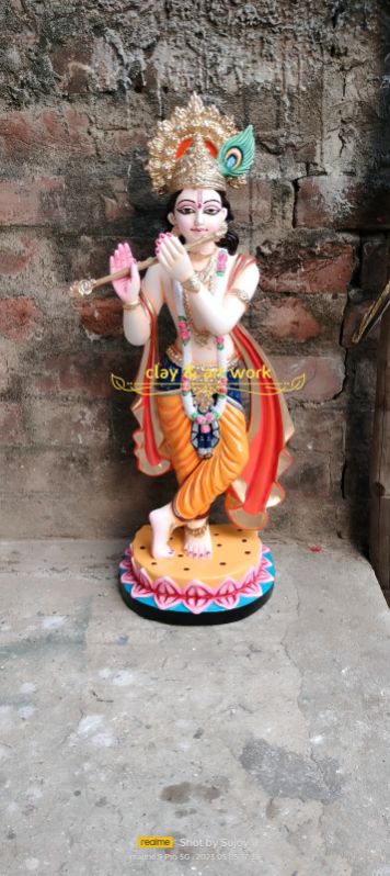 Resin Lord Krishna statue, for Shop, Office, Home, Garden, Feature : Perfect Shape, Complete Finishing