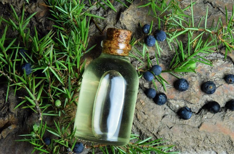 Juniper Essential Oil, for Medicine Use, Personal Care, Feature : Firming, Lustrous Hair, Moisturizer