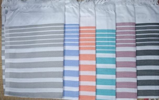Checkered Cotton Colored Dhoti Towel, Size : 30x60 Inch