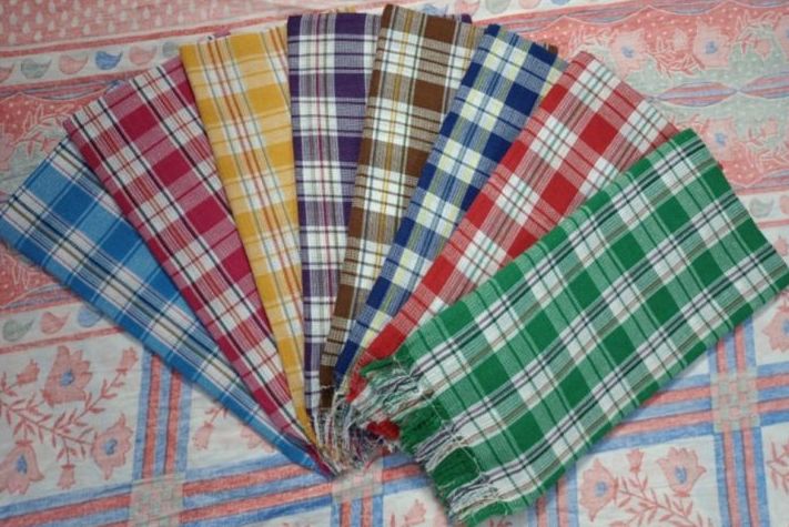 Checkered Terry Matty Deluxe Towel, Size : 30x60 Inch
