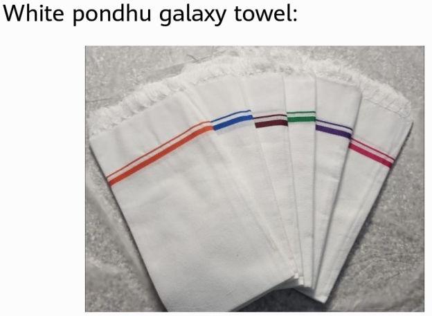 White Pondhu Galaxy Towel