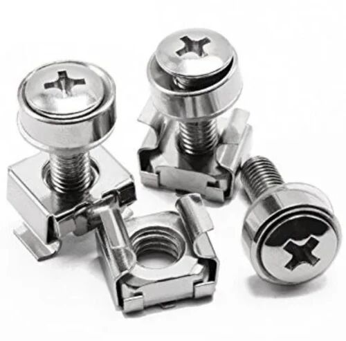 Round Stainless Steel Mounting Screws, For Fitting