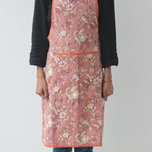 Hand Block Printed Cotton Apron