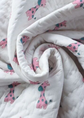 Printed Cotton Baby Quilt