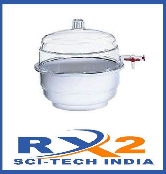 Round Plastic Desiccator, for Laboratory, Color : Transparent