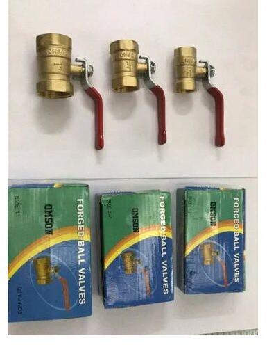 Golden Chrome High Pressure Brass Forged Ball Valve