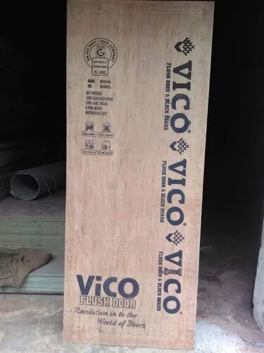 Wood Vico Flush Door, Color : Brown