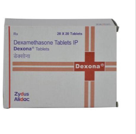 Dexona Dexamethasone Tablets, for Personal, Hospital, Clinical, Packaging Size : 20*20
