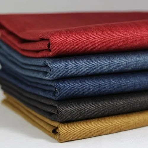 Plain Cotton Twill Fabric, for Garments, Packaging Type : Plastic Bag, Rolls
